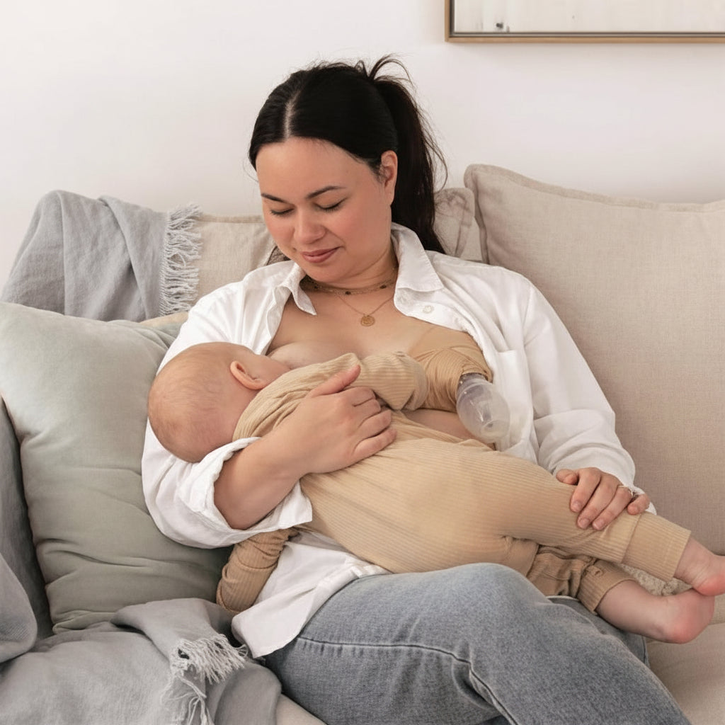 Tire lait manuel pendant bébé boit