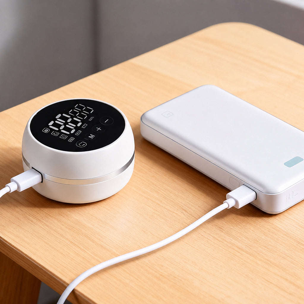 Tire lait qui charge avec une batterie portable