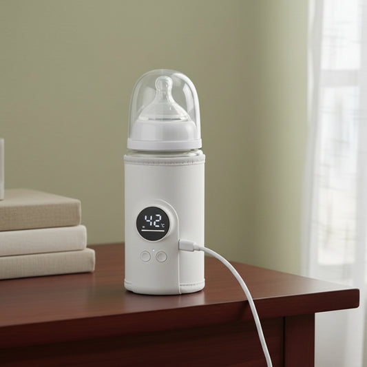 Chauffe biberon nomade blanc sur une table