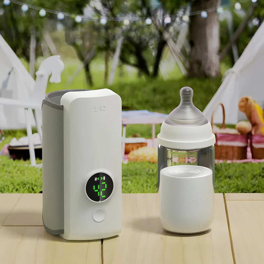 Chauffe-biberon nomade en camping