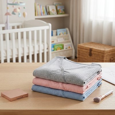Chemise de nuit allaitement rangé sur commode